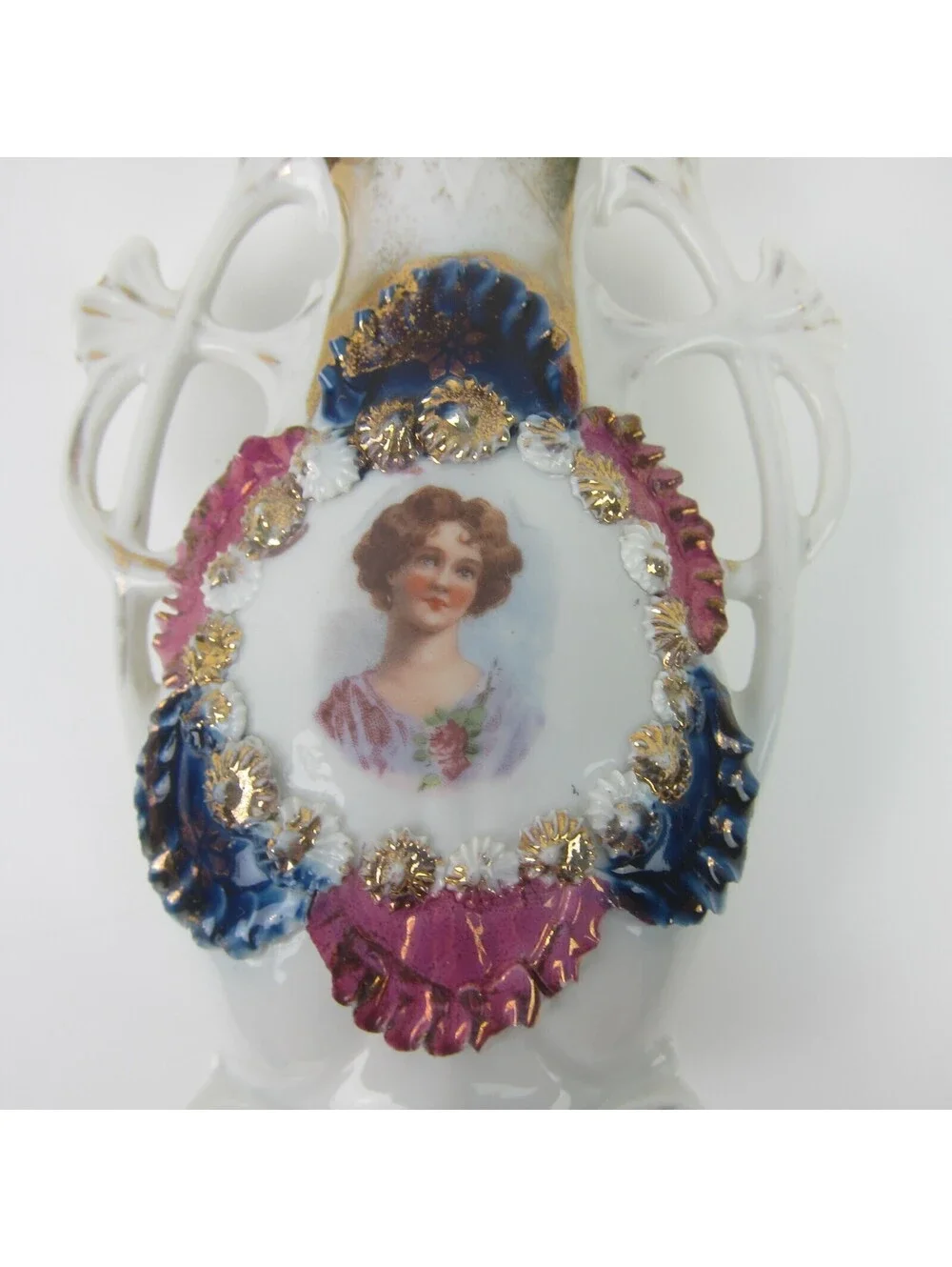 Antique Porcelain Mini Bud Vase 4.75